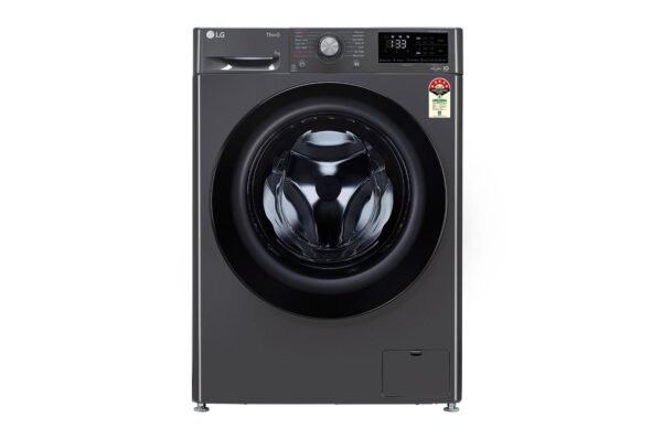 LG 7Kg Front Load Washing Machine, AI Direct Drive™, Middle Black