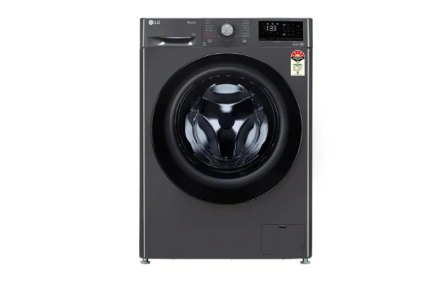 LG 9Kg Front Load Washing Machine, AI Direct Drive™, Middle Black