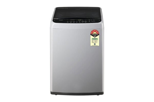 LG 7Kg Top Load Washing Machine, Smart Inverter Motor, Middle Free Silver
