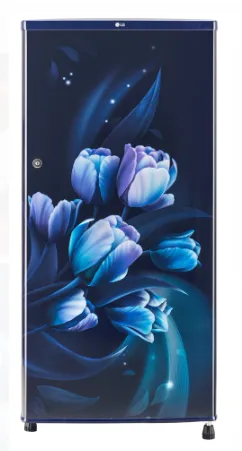 LG 185L, 1 Star, Blue Tulip Finish, Direct Cool Single Door Refrigerator (GL-B1990BTB)