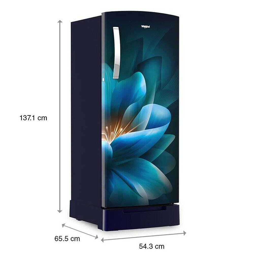 Icemagic Pro 192L 3 Star Single-Door Refrigerator with Base Drawer - Forest - Image 5