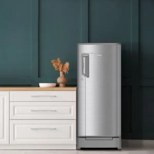 Whirlpool Icemagic Powercool 184L 2 Star Single Door Refrigerator with base drawer - Steel