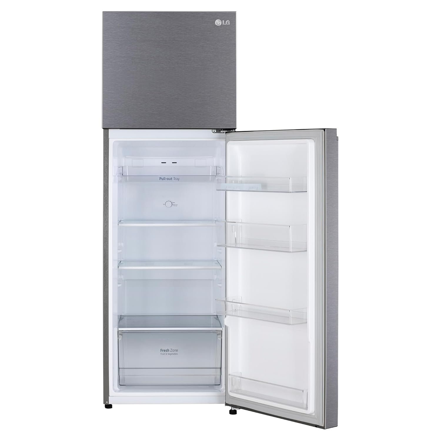 LG 272L Double Door Refrigerator, Smart Diagnosis™, Dazzle Steel Finish, 2 Star - Image 9