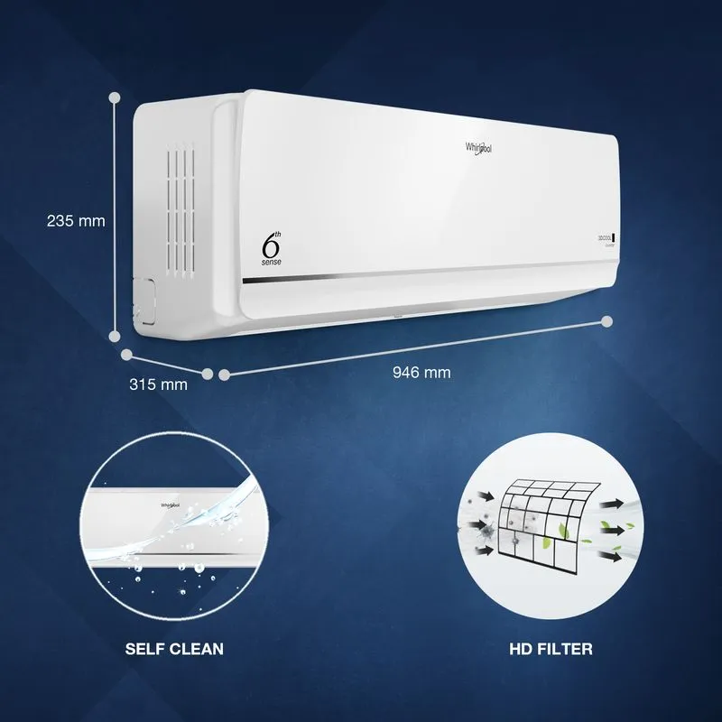 Whirlpool 3DCool 1.5T 5 Star Inverter Split Air Conditioner - 2025 Model - Image 3