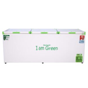 ROCKWELL 910UC, 5 Star Convertible GREEN Triple Door Deep Freezer with 10-Year Cooling Coil Warranty, 5-Year Comprehensive Warranty & Up to 53% Power Saving