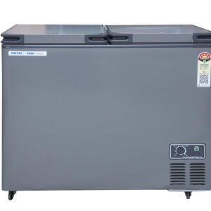 Voltas CVF321DA5-W-GW 303 Liters Convertible Freezer & Cooler Hard Top Deep Freezer, 5 Star Energy Rated (Grey)
