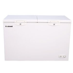 Rockwell Double Compartment Freezer & Cooler, Heavy Duty Compressor, Low Power Consumption (341 L)