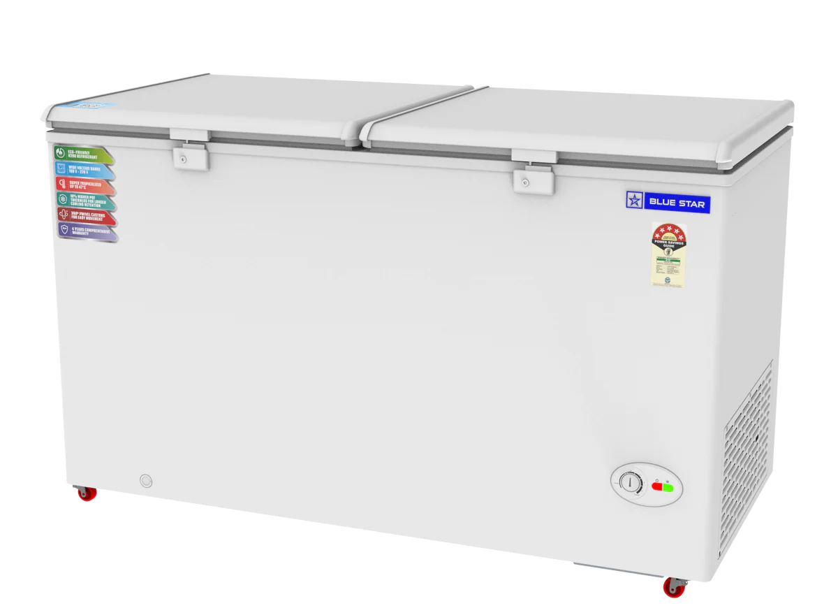 BlueStar 410L Deep Freezer (White, 5 Star) - Image 3