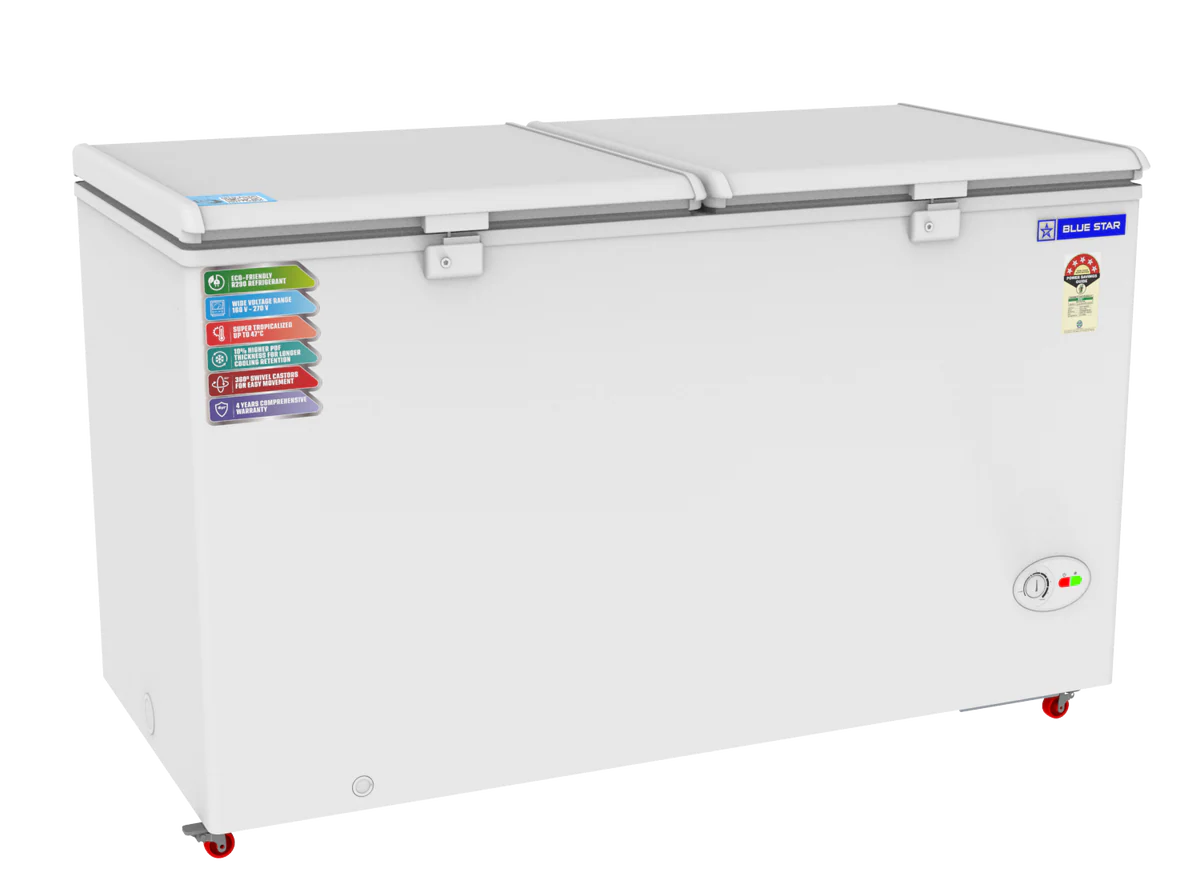 BlueStar 410L Deep Freezer (White, 5 Star) - Image 2