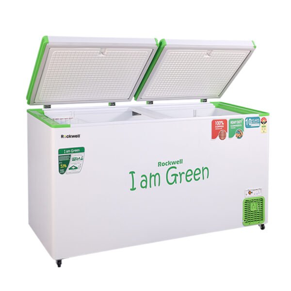 ROCKWELL 550DDUC, Convertible GREEN Deep Freezer, Double Door, with 10 yrs. Warranty on Cooling Coil and Upto 53% Power Saving - Image 4