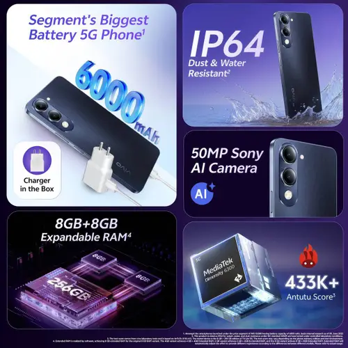 Vivo T4 Lite 5G (8GB RAM, 256GB Storage) - Image 2