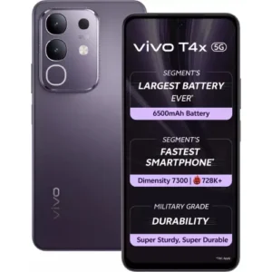 Vivo T4X 5G (Pronto Purple, 8GB RAM + 256GB Storage)