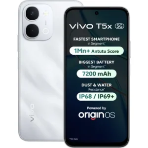 Vivo T5x 5G (Star Silver, 8GB RAM, 256GB Storage)