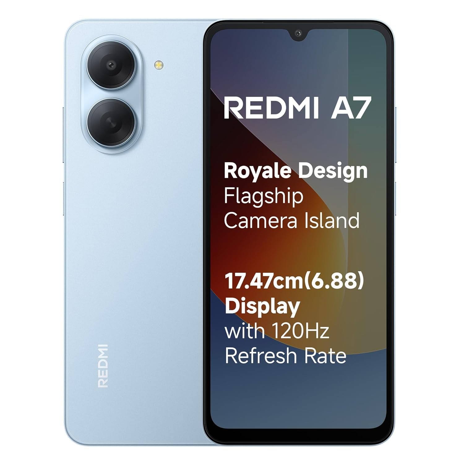 REDMI A7 4G (5200 MH, Sky Blue, 3 GB RAM, 64GB Storage)