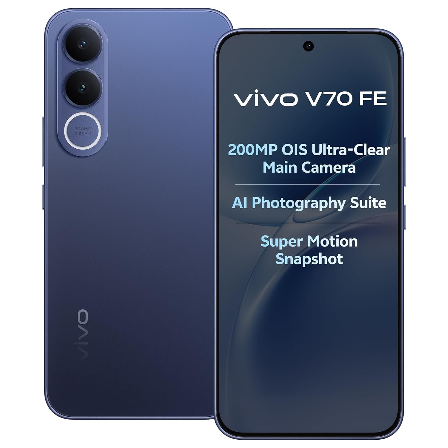 vivo V70 FE 5G (Monsoon Blue, 8GB RAM, 128GB Storage)