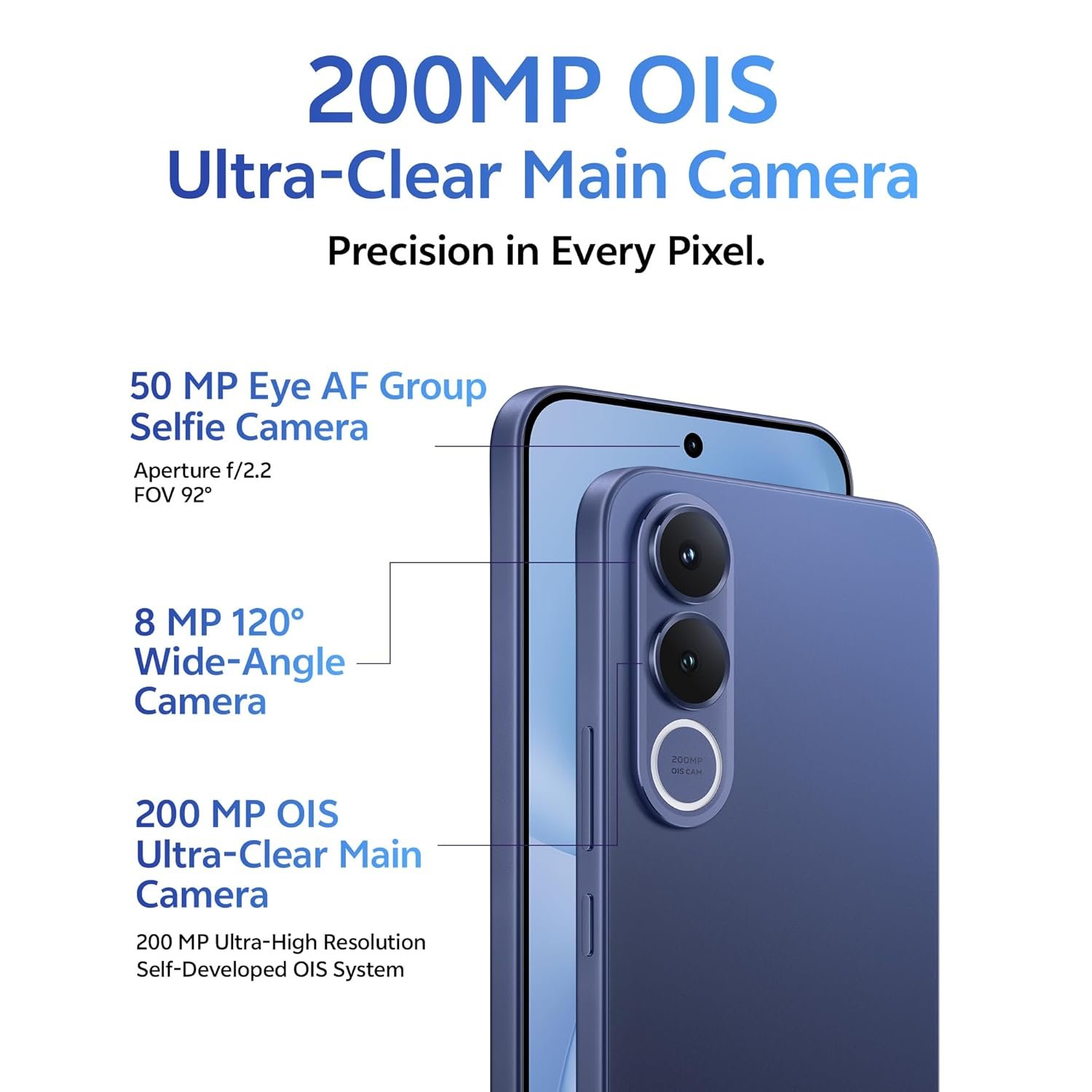 vivo V70 FE 5G (Monsoon Blue, 8GB RAM, 128GB Storage) - Image 4