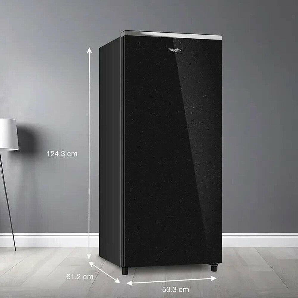 Whirlpool * Single Door Refrigerator 215 IMPRO GD PRM 3S CRYSTAL BLACK (192 L, 3 STAR) - Image 5