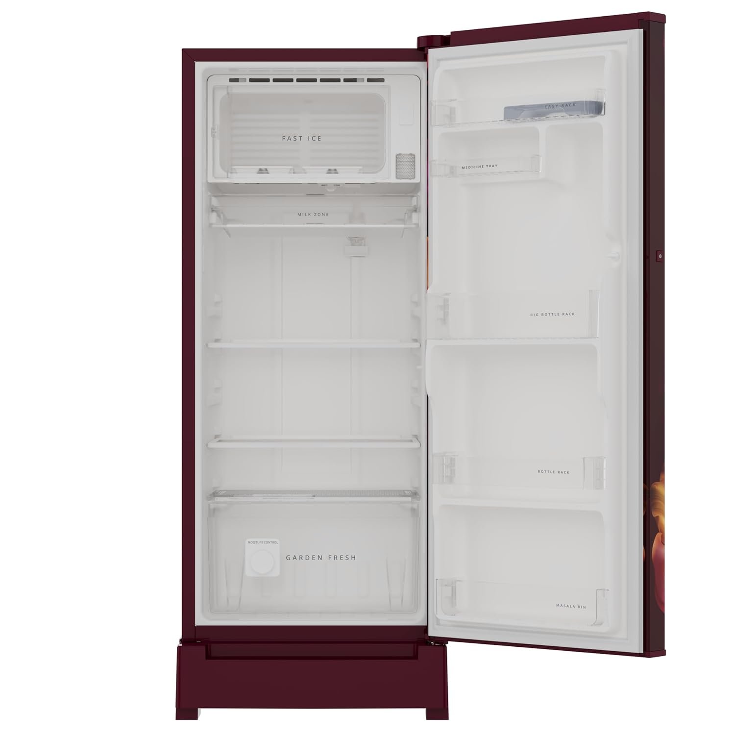 Whirlpool * 192 L 4 Star Vitamagic PRO Frost Free Direct-Cool Single Door Refrigerator (215 VMPRO ROY 4S Inv WINE SILK-Z Fridge, Silver, Auto Defrost Technology) - Image 5