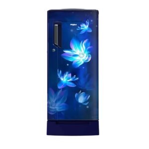 Whirlpool * 200 L 3 Star Direct-Cool Single Door Refrigerator (215 IMPC ROY 3S SAPPHIRE FLOWER RAIN, Blue)