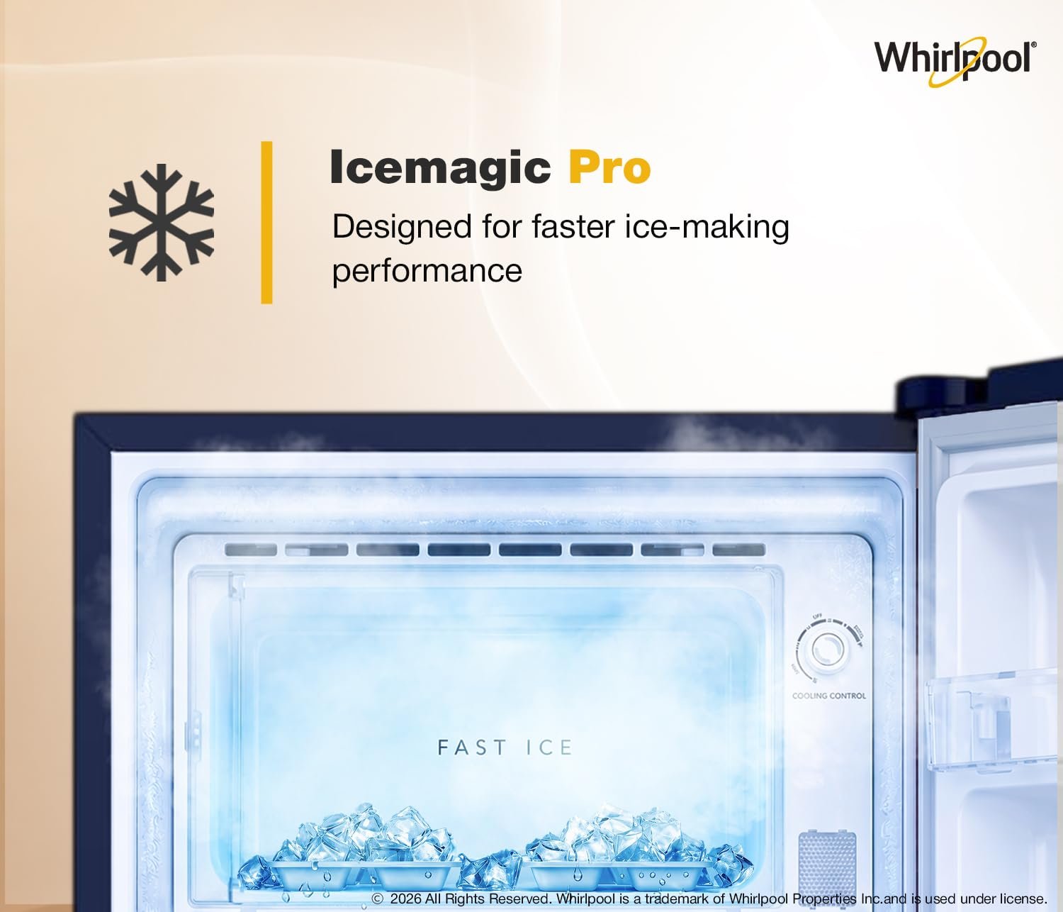 Whirlpool * 207 L 3 Star Icemagic Pro Inverter Direct-Cool Single Door Refrigerator (230 IMPRO ROY 3S SAPPHIRE SILK-Y, Blue, 2026 Model) - Image 5