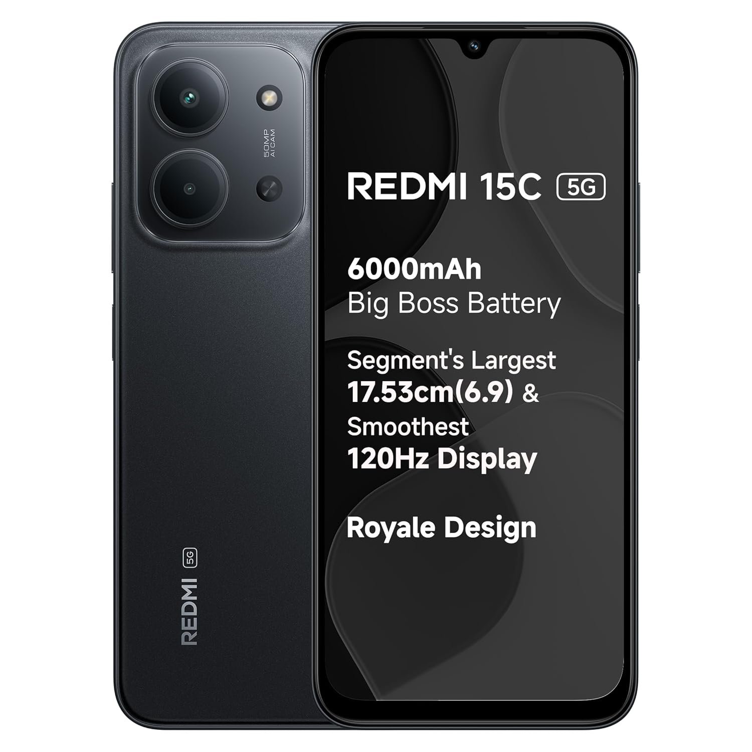 REDMI A15C 5G (6000mAh Battery , 4GB RAM, 128GB Storage)