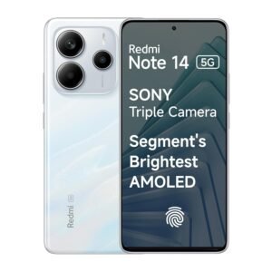 Redmi Note 14 5G  Mystique White (6GB RAM, 128GB Storage, 5110mAh Battery)