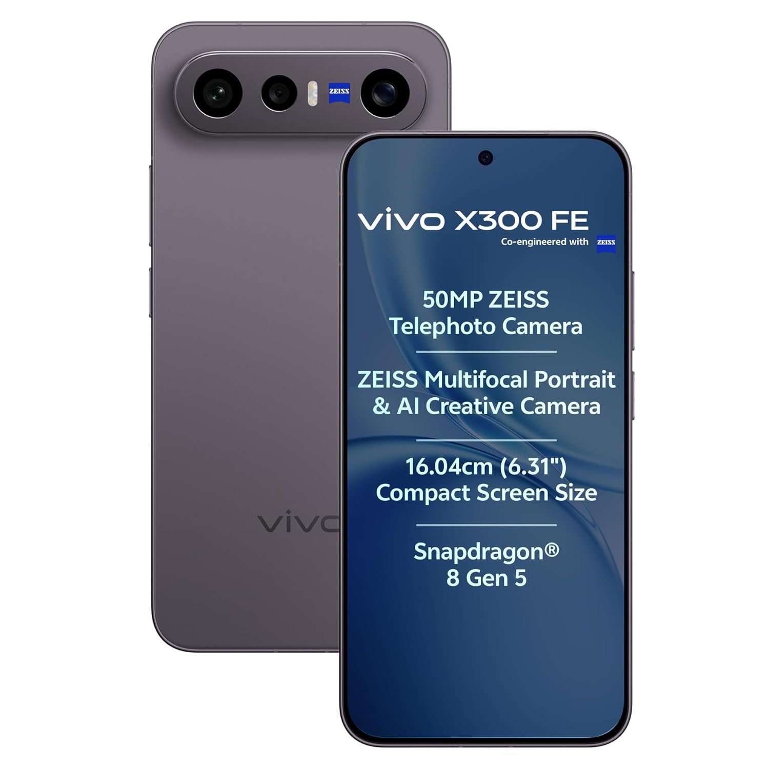 vivo X300 FE 5G (Noir Black, 12GB RAM, 512GB Storage)