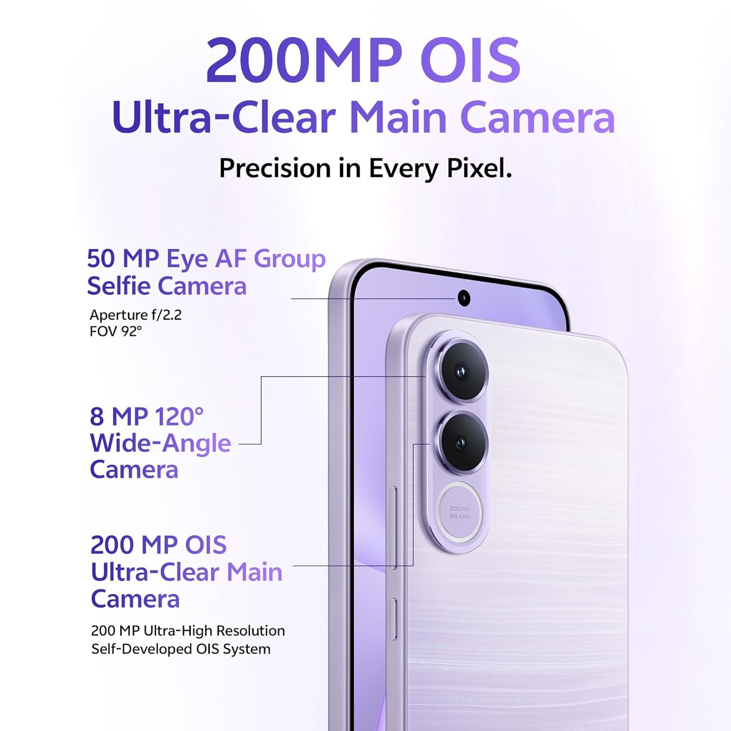 vivo V70 FE 5G (Northern Lights Purple, 8GB RAM, 256GB Storage) - Image 5