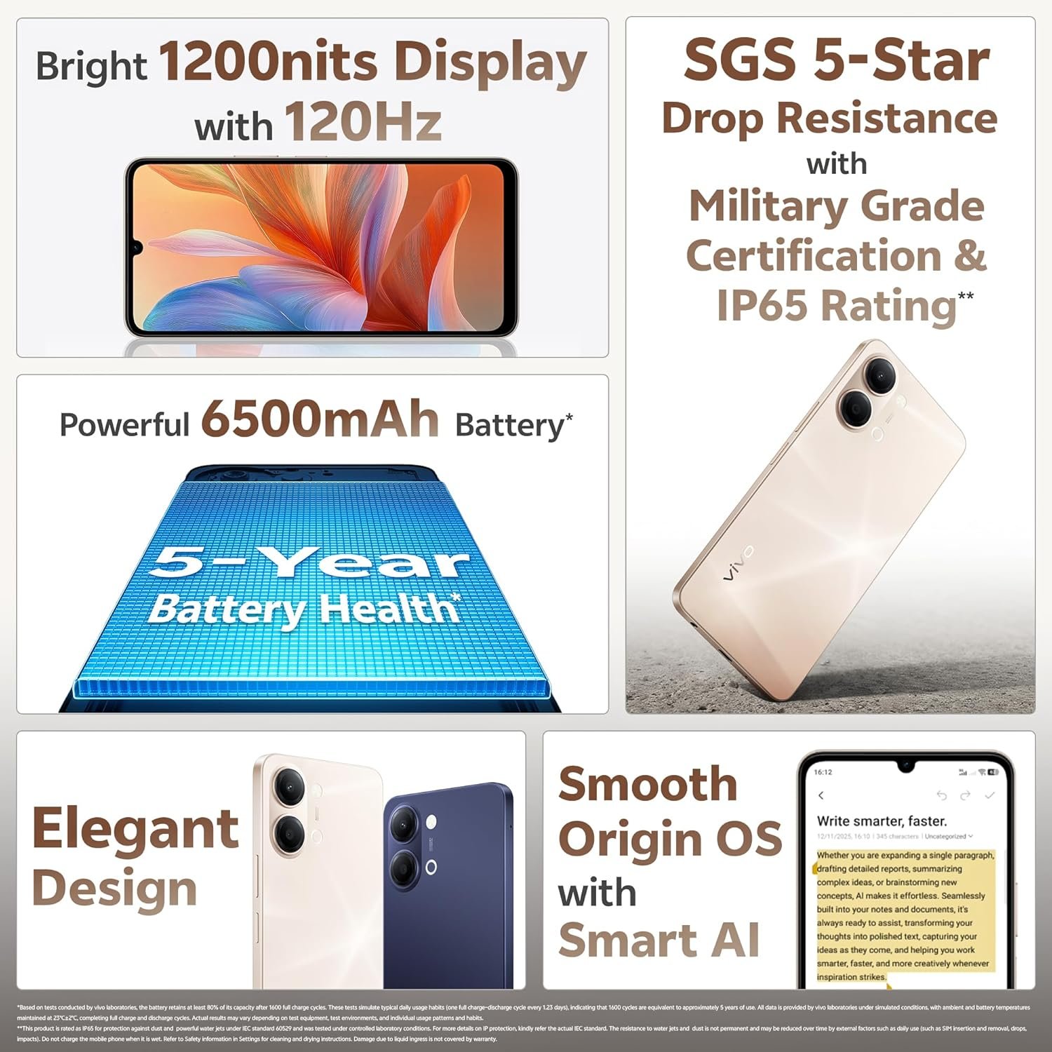 vivo Y05 (Straw Gold, 4GB RAM, 64GB Storage) - Image 2