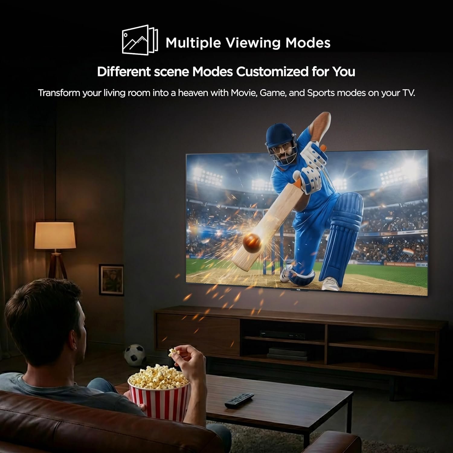 TCL 108 cm (43 inches) FHD Smart QLED Google TV | Dolby Audio 24 watts | HDR 10 | Metallic Bezel-Less | Multiple Viewing Mode | 43S5K - Image 8