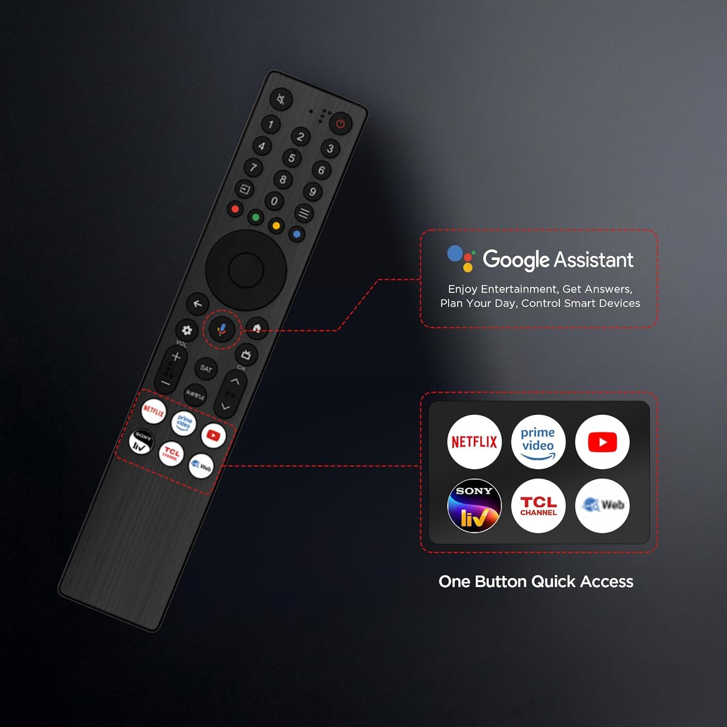 TCL 108 cm (43 inches) FHD Smart QLED Google TV | Dolby Audio 24 watts | HDR 10 | Metallic Bezel-Less | Multiple Viewing Mode | 43S5K - Image 10