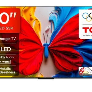 TCL 126 cm (50 inches) FHD Smart QLED Google TV | Dolby Audio 24 watts | HDR 10 | Metallic Bezel-Less | Multiple Viewing Mode | 50S5K