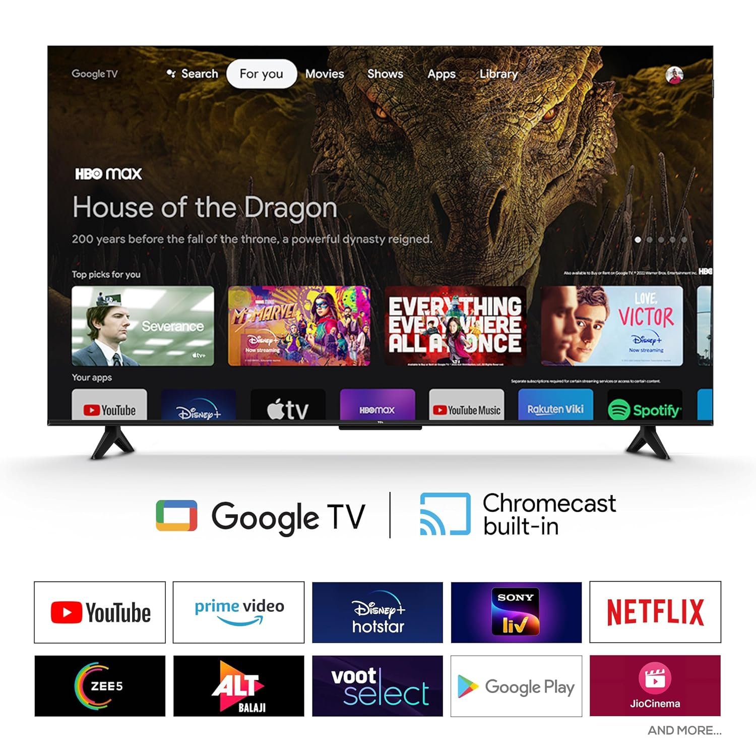 TCL 126 cm (50 inches) FHD Smart QLED Google TV | Dolby Audio 24 watts | HDR 10 | Metallic Bezel-Less | Multiple Viewing Mode | 50S5K - Image 4